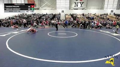 90 lbs Champ. Round 2 - Declan Crowley, Journeymen Wrestling Club vs Mason Phillips, Club Not Listed