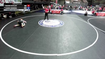 120 lbs Cons. Sub-semis - Mason Schlaht, Monster Garage Wrestling vs Caden Herrera, Bakersfield High School Wrestling