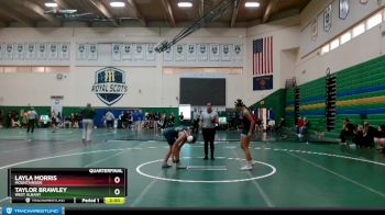 120 lbs Quarterfinal - Layla Morris, Mountainside vs Taylor Brawley, West Albany