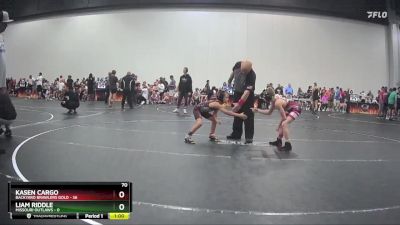 70 lbs Round 4 (8 Team) - Liam Riddle, Missouri Outlaws vs Kasen Cargo, Backyard Brawlers Gold