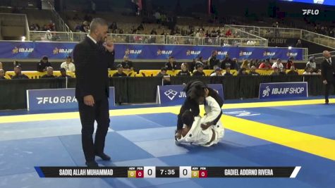 Gadiel Adorno Rivera vs Sadiq Allah Muhammad 2026 Pan Jiu Jitsu IBJJF Championship