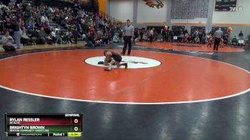 B-9 lbs Semifinal - Brightyn Brown, Benton Community Wrestling vs Rylan Ressler, DC Elite