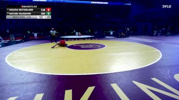 115 lbs Champ. Round 1 - Kaileia McFarland, Folsom vs Kaylee Talisayan, Bear Creek