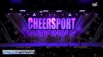 Spirit of Texas - Purple Aces [2026 L3 Junior - Medium Day 1] 2026 CHEERSPORT National All Star Cheerleading Championship