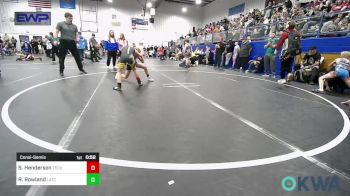 67 lbs Consolation - Sawyer Henderson, Tecumseh Youth Wrestling vs Ruby Rowland, Little Axe Takedown Club