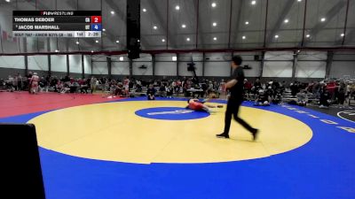 Junior Boys GR - 165 lbs Cons. Round 4 - Thomas DeBoer, CA vs Jacob Marshall, UT