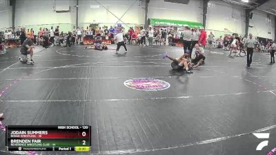 120 lbs Quarterfinal - Jodain Summers, Rogue Wrestling vs Brenden Fair, Reverence Wrestling Club