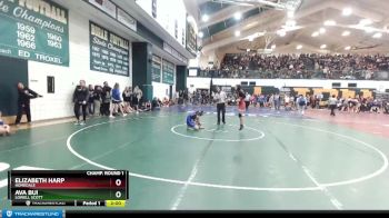 95 lbs Champ. Round 1 - Elizabeth Harp, Homedale vs Ava Bui, Lowell Scott