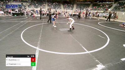 88 lbs Quarterfinal - Fisher Hutchins, Salina Wrestling Club vs Jagger Freeman, Dark Cloud Wrestling Club