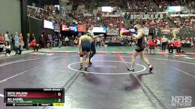 Champ. Round 1 - Seth Wilson, Florence-Carlton vs Bo Daniel, Powell Co. (Deer Lodge)