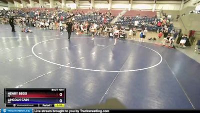105 lbs Round 2 - Henry Begg, MI vs Lincoln Cain, OR