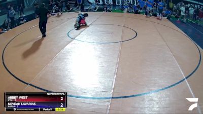 110 lbs Quarters & Wb (16 Team) - Abbey West, Utah vs Neveah Lavarias, Hawaii