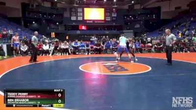 220 lbs Quarterfinals (8 Team) - Ben Erhabor, Arlington Heights (Hersey) vs Teddy Perry, Aurora (Marmion Academy)