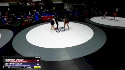 235 lbs Quarterfinal - Fernanda Canedo, Lion Of Judah Wrestling Academy vs Destiny Escobar, Mountain View High School Wrestling