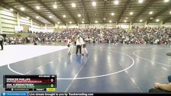 80 lbs Cons. Round 2 - Spencer Phillips, Bear River Junior High Wrestling Club vs Eric Kjerengtroen, Sanderson Wrestling Academy