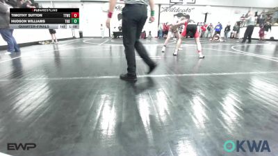 132 lbs Quarterfinal - Timothy Sutton, Team Tulsa Wrestling Club vs Hudson Williams, Tiger Trained Wrestling