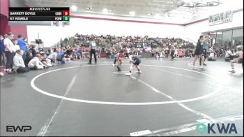 64 lbs Quarterfinal - Garrett Doyle, Cowboy Wrestling Club vs Ky Kemble, Ponca City Wildcat Wrestling