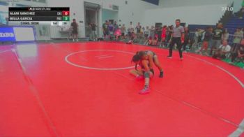 115 lbs Cons. Semi - Alani Sanchez, Chaparral High School vs Bella Garcia, Pounders Wrestling Club