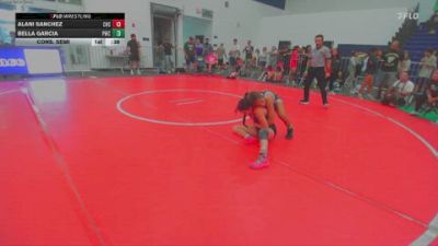 115 lbs Cons. Semi - Alani Sanchez, Chaparral High School vs Bella Garcia, Pounders Wrestling Club