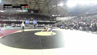 Boys 4A 157 lbs Champ. Round 2 - Tre Haines, Arlington vs Declan Matthew Lewis, Issaquah