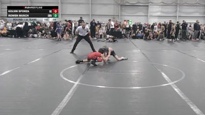 56 lbs Round 1 (6 Team) - Kolvin Sforza, Rising Kingz vs Rowen Musch, Donahue WA