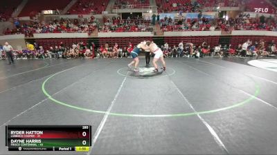 285 lbs Quarters & 1st Wb (16 Team) - Ryder Hatton, Lubbock Cooper vs Dayne Harris, Frisco Centennial