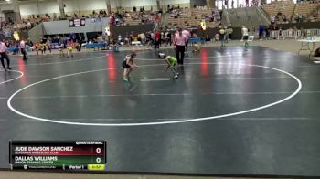 50 lbs Quarterfinal - Dallas Williams, Minion Training Center vs Jude Dawson Sanchez, Blackman Wrestling Club