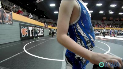 58 lbs Round Of 16 - Sawyer Smith, Little Axe Takedown Club vs Rowen Jones, Bridge Creek Youth Wrestling