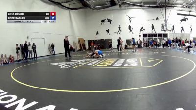 117 B Champ. Round 1 - Zoee Sadler, Aurora University vs Erta Beqiri, Mount Union University
