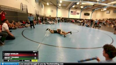 125-127 lbs Round 3 - Brody Cinabro, Fort Collins vs Jared Whisler, Laramie