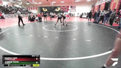 125 lbs Cons. Round 1 - Mariah Capp, Channel Islands vs Aubbrie Romo, Tahquitz