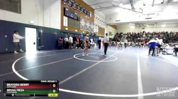 126 lbs Cons. Round 3 - Bryan Meza, California vs Brayden Berry, Alta Loma