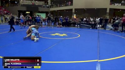 165 lbs Cons. Round 3 - Lane Willette, TX vs Isaac Placencia, NM