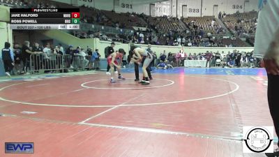 120 lbs Consi Of 8 #2 - Jake Halford, Mangum Wrestling vs Ross Powell, Bristow