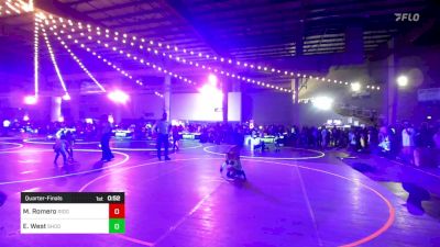 52 lbs Quarterfinal - Malachi Romero, Ridge WC vs Ethan West, Shootbox