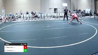 138 lbs Round Of 16 - Justin Beauvais, East Valley WC vs Chaz Erickson, Hammers WC