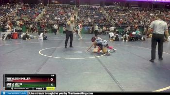 114 lbs Quarterfinal - Sofia Ortiz, Panther Creek vs Treyleigh Miller, Pisgah 