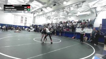 155 lbs Cons. Round 2 - Bella Lyrse, Cypress vs Darling Nunez, Montebello
