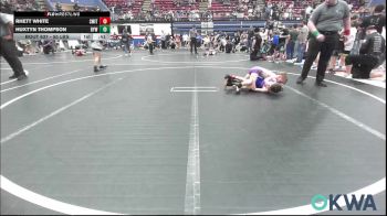 55 lbs Consi Of 4 - Rhett White, Smith Wrestling Academy vs Huxtyn Thompson, Bristow Elementary Wrestling Club