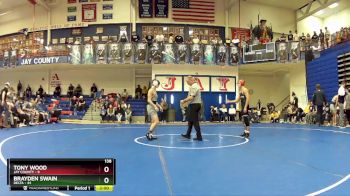 138 lbs Semis & Wb (16 Team) - Tony Wood, Jay County vs Brayden Swain, Delta