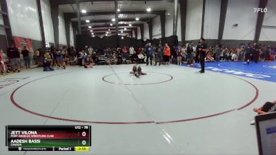 78 lbs Cons. Semi - Jett Vilona, Port Angeles Wrestling Club vs Aadesh Bassi, Canada