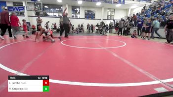 75 lbs Rr Rnd 3 - Lincoln Lamho, Wagoner Takedown Club vs Roman Kendrick, Coweta Tiger Wrestling