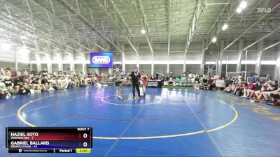 120 lbs Semis & 1st Wrestleback (8 Team) - Haziel Soto, Washington vs Gabriel Ballard, Pennsylvania