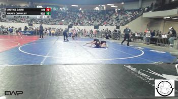 105 lbs Round Of 32 - Justice Davis, Coweta vs Grace Crawley, McLoud