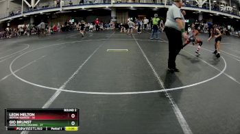 100 lbs Round 2 (4 Team) - Gio Brunst, Ragin Raisins Concord vs Leon Melton, Buxton Squeeze