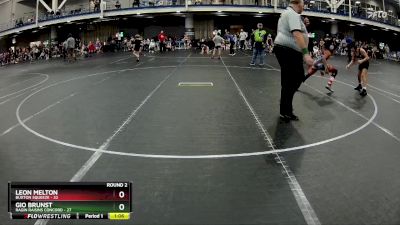 100 lbs Round 2 (4 Team) - Gio Brunst, Ragin Raisins Concord vs Leon Melton, Buxton Squeeze