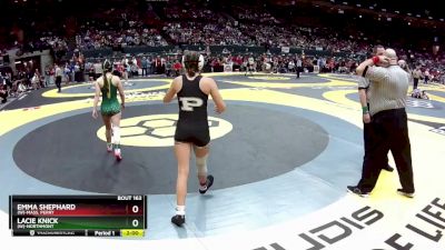 W-125 lbs Semifinal - Lacie Knick, (W)-Northmont vs Emma Shephard, (W)-Mass. Perry