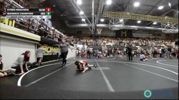 46 lbs Round Of 16 - Kyren Hiracheta, Carl Albert vs Maverick Crawford, Southmoore SaberCats Wrestling