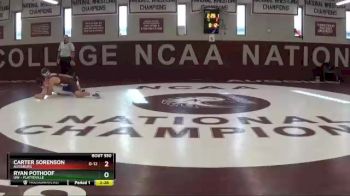 174 lbs Champ. Round 1 - Carter Sorenson, Augsburg vs Ryan Pothoof, UW - Platteville