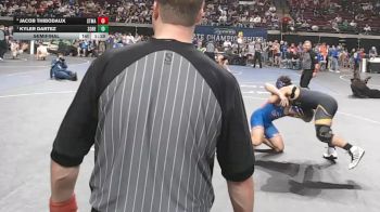 D 3 175 lbs Semifinal - Kyler Dartez, South Beauregard vs Jacob Thibodaux, St. Mary`s